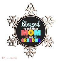 Blessed To Be Called Mom And Grandma Ornament thumb 0