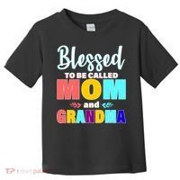 Blessed To Be Called Mom And Grandma Toddler T-Shirt thumb 0