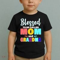 Blessed To Be Called Mom And Grandma Toddler T-Shirt thumb 2