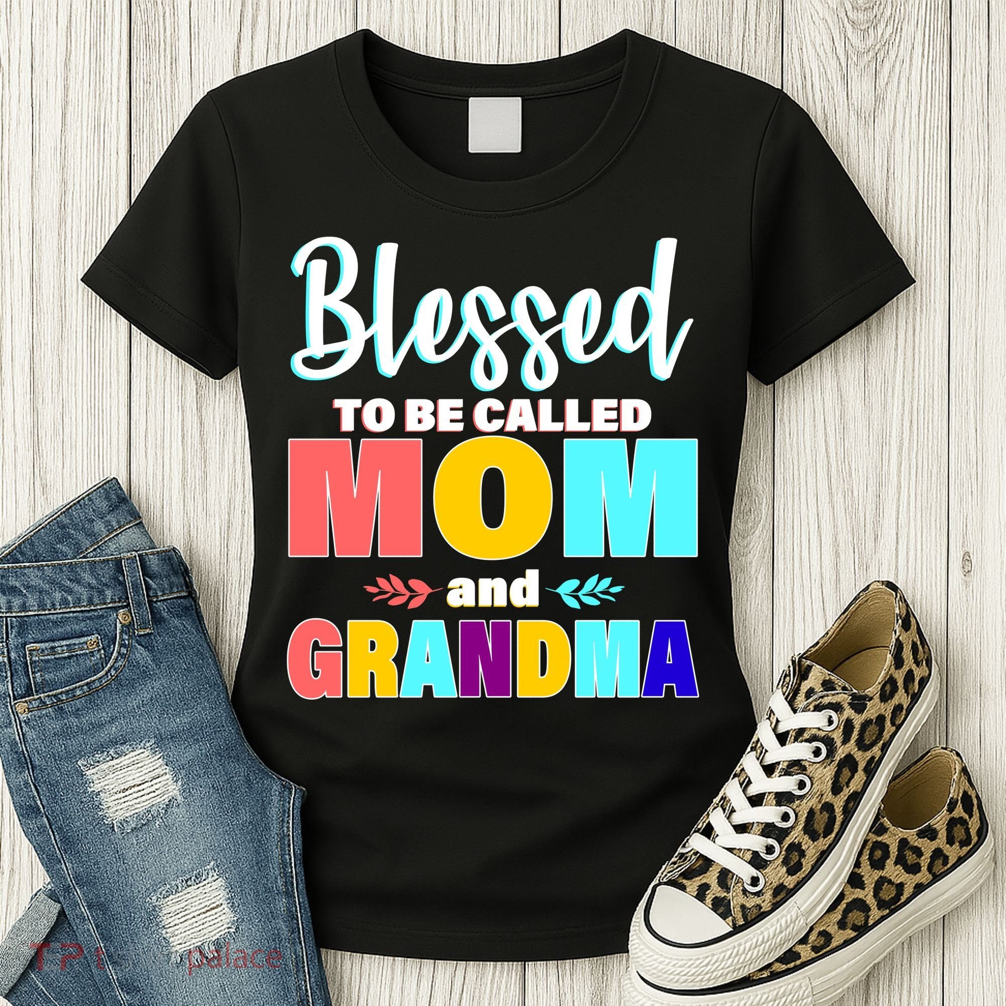 Blessed To Be Called Mom And Grandma Women's T-Shirt