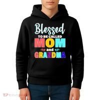 Blessed To Be Called Mom And Grandma Kids Hoodie thumb 4