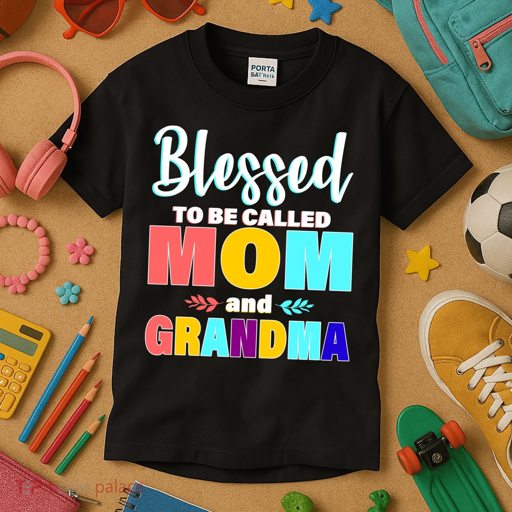 Blessed To Be Called Mom And Grandma Kids T-Shirt