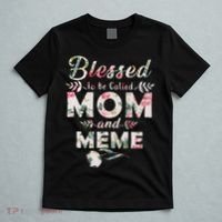 Blessed To Be Called Mom And Meme T-Shirt thumb 5