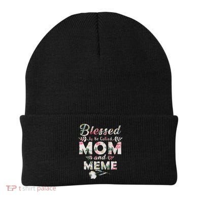 Blessed To Be Called Mom And Meme Beanie