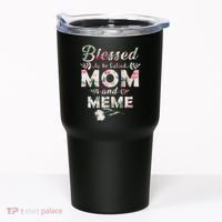 Blessed To Be Called Mom And Meme Tumbler thumb 0