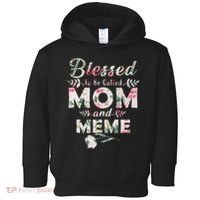 Blessed To Be Called Mom And Meme Toddler Hoodie thumb 0
