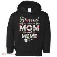 Blessed To Be Called Mom And Meme Toddler Hoodie thumb 0