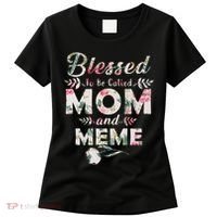 Blessed To Be Called Mom And Meme Women's T-Shirt thumb 0