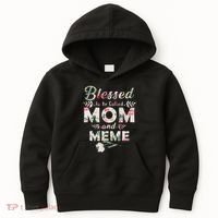 Blessed To Be Called Mom And Meme Kids Hoodie thumb 0