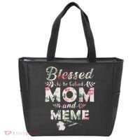Blessed To Be Called Mom And Meme Tote Bag thumb 0
