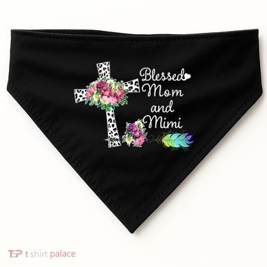 Blessed To Be Called Mom And Mimi USA-Made Doggie Bandana