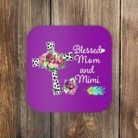 Blessed To Be Called Mom And Mimi Coaster thumb 0