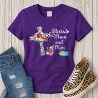 Blessed To Be Called Mom And Mimi Women's T-Shirt thumb 3