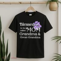 Blessed To Be Called Mom Grandma & Great Grandma T-Shirt thumb 2