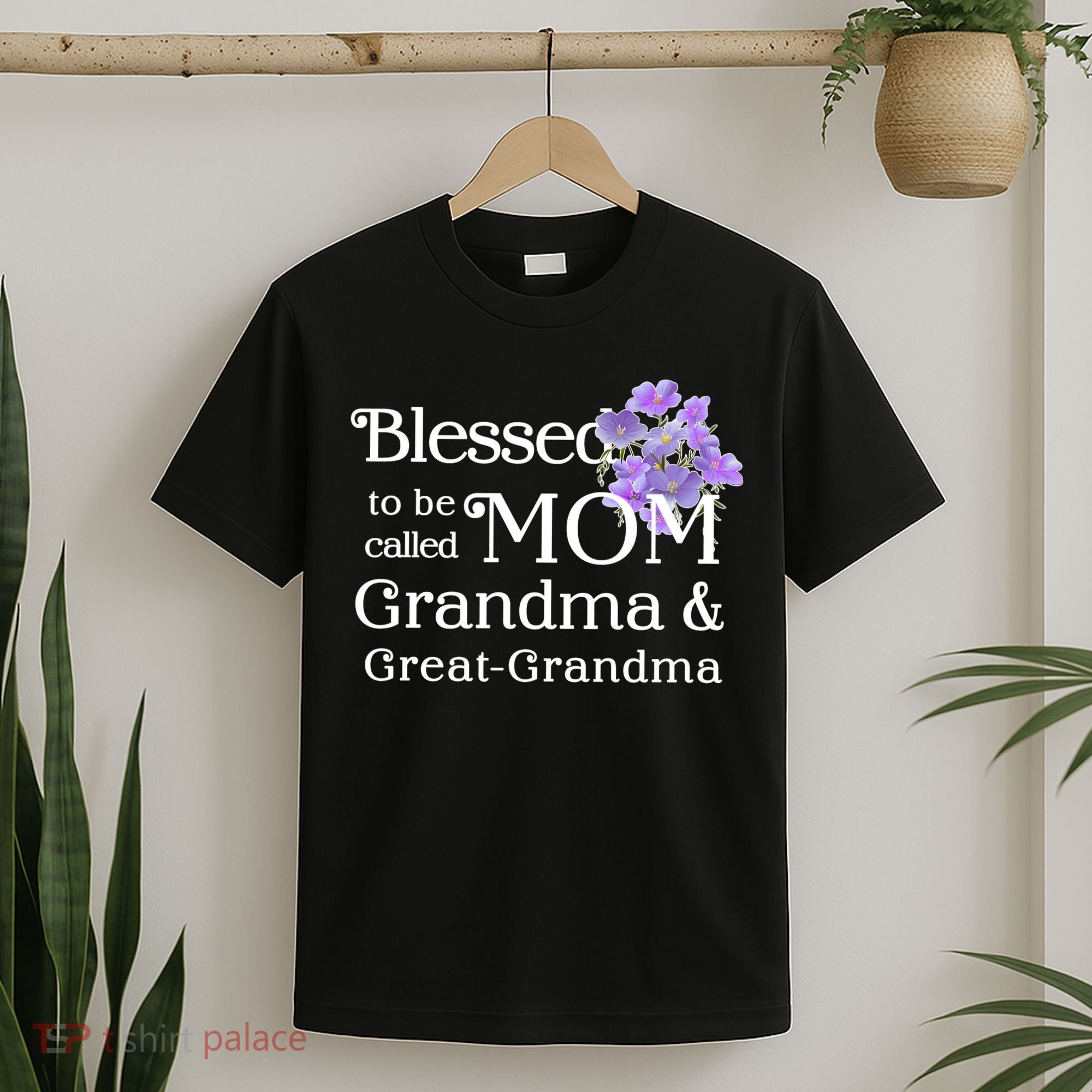 Blessed To Be Called Mom Grandma & Great Grandma T-Shirt