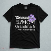 Blessed To Be Called Mom Grandma & Great Grandma T-Shirt thumb 5