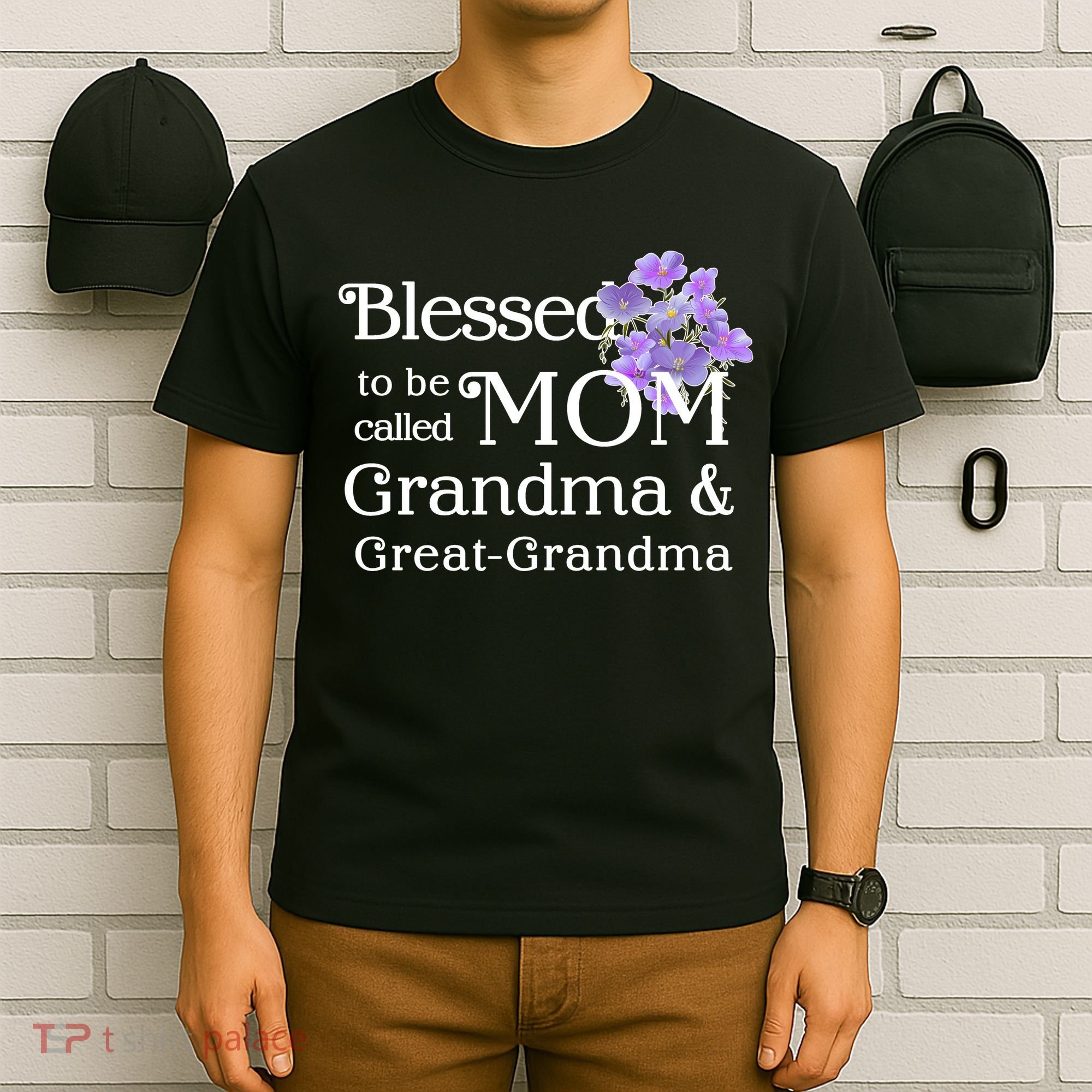 Blessed To Be Called Mom Grandma & Great Grandma T-Shirt