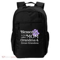 Blessed To Be Called Mom Grandma & Great Grandma Backpack thumb 0