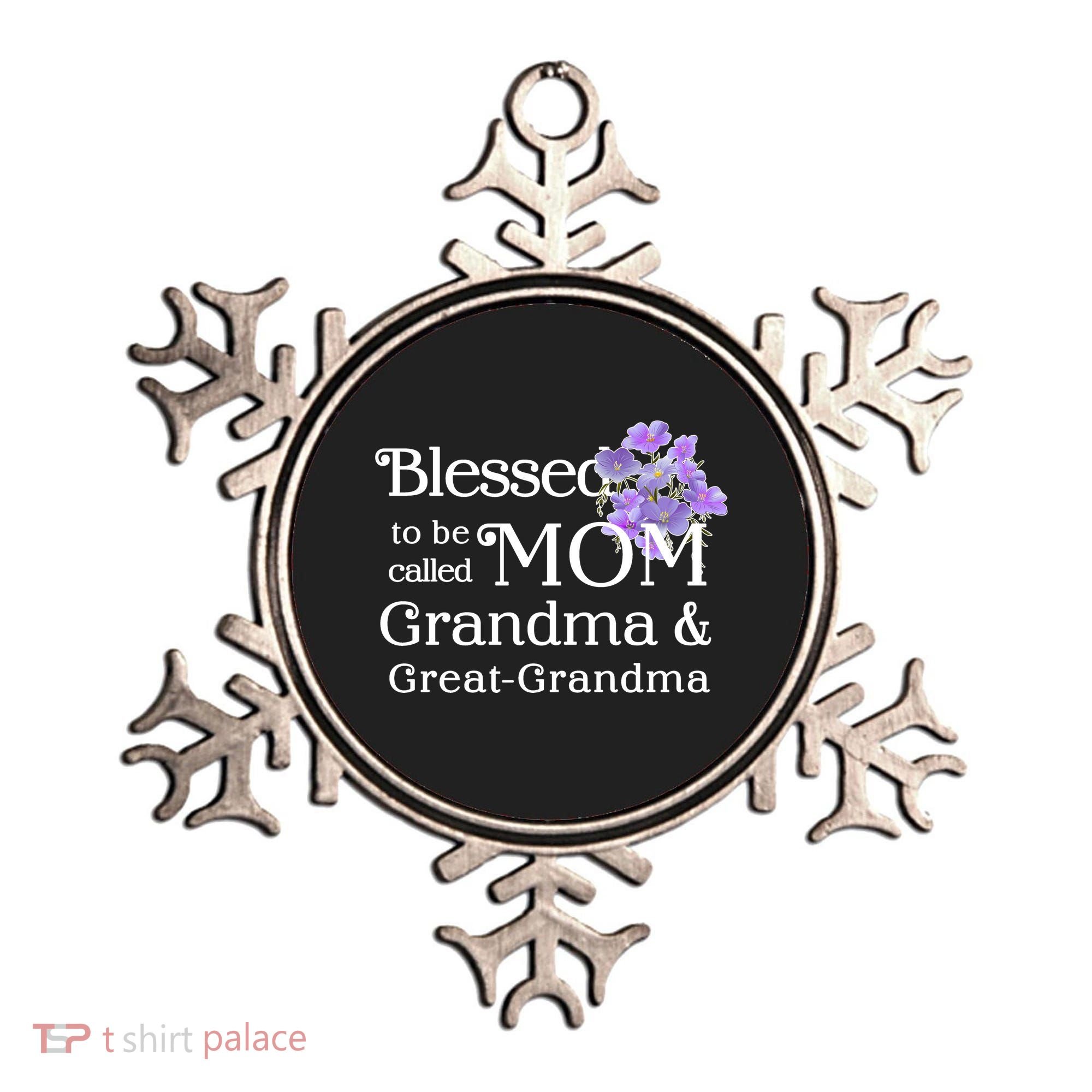 Blessed To Be Called Mom Grandma & Great Grandma Ornament