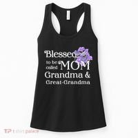Blessed To Be Called Mom Grandma & Great Grandma Women's Tank Top thumb 0