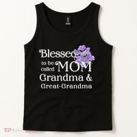 Blessed To Be Called Mom Grandma & Great Grandma Tank Top thumb 2