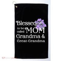 Blessed To Be Called Mom Grandma & Great Grandma Golf Towel thumb 0