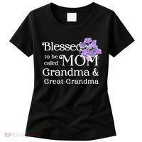 Blessed To Be Called Mom Grandma & Great Grandma Women's T-Shirt thumb 0