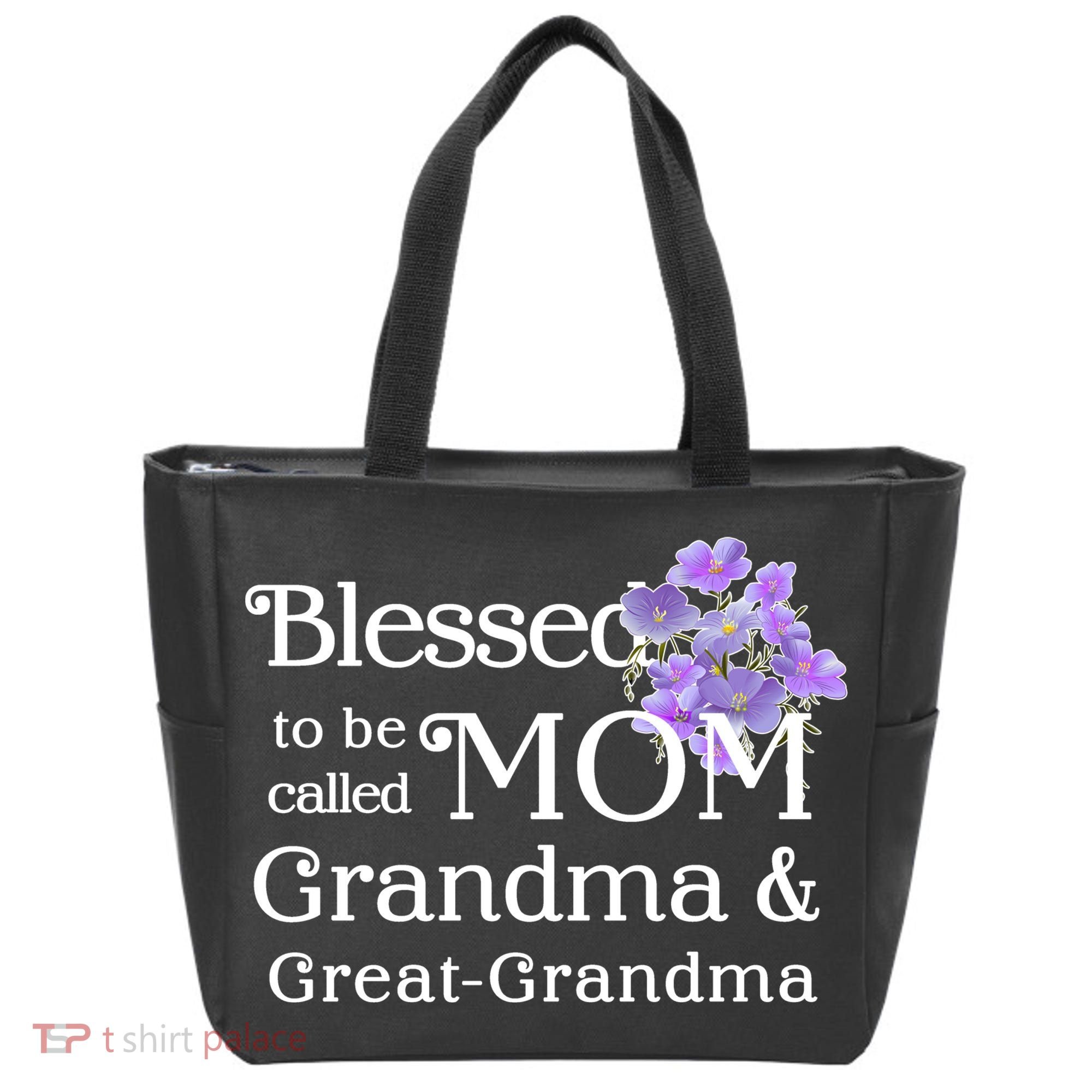 Blessed To Be Called Mom Grandma & Great Grandma Tote Bag