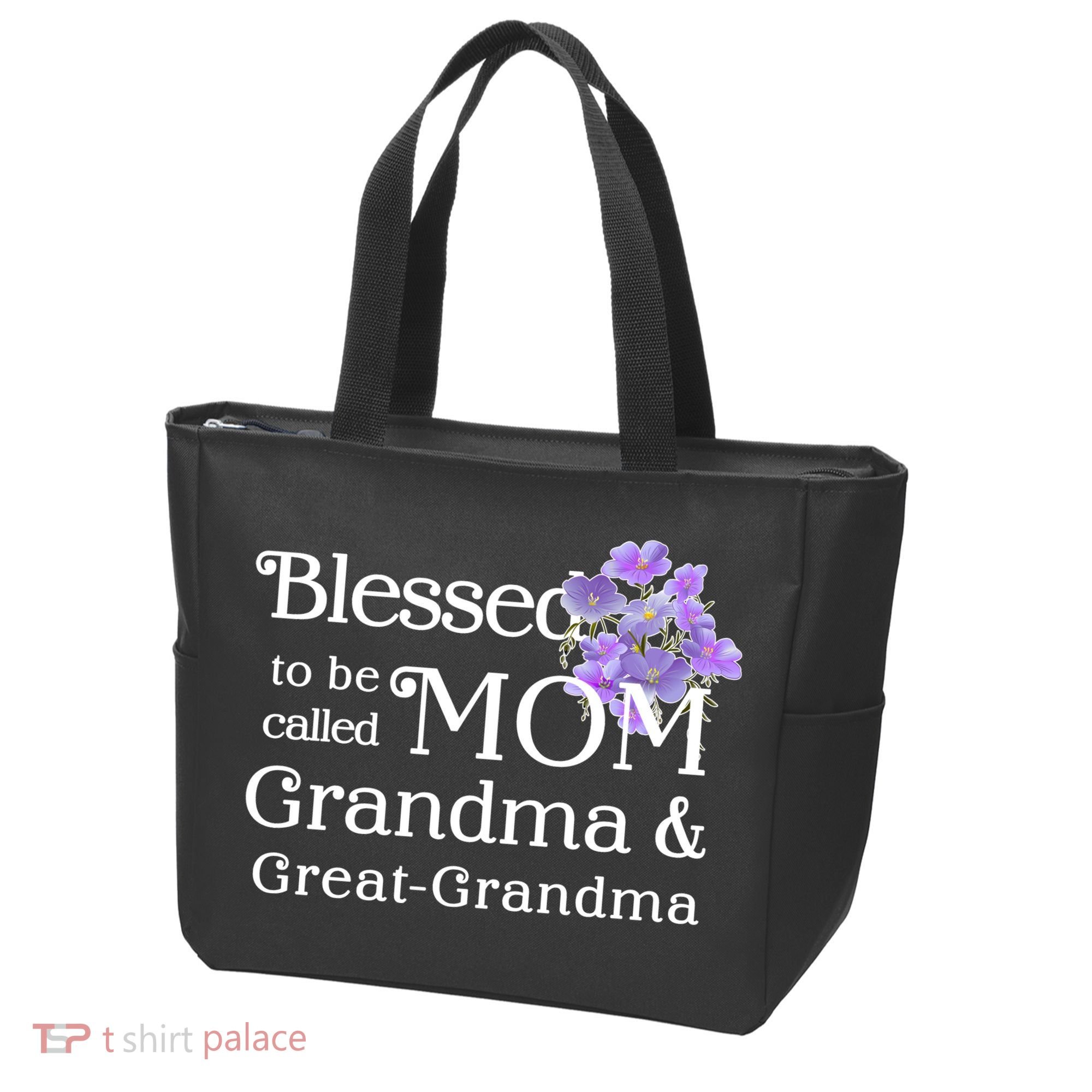 Blessed To Be Called Mom Grandma & Great Grandma Tote Bag