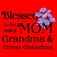 Blessed To Be Called Mom Grandma & Great Grandma Santa Hat thumb 1