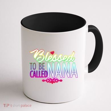 Blessed To Be Called Nana Coffee Mug back