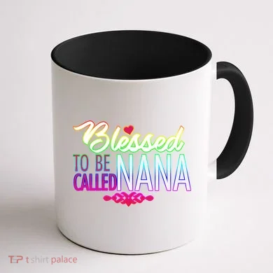 Blessed To Be Called Nana Coffee Mug back