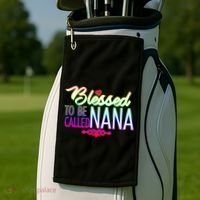 Blessed To Be Called Nana Golf Towel thumb 2