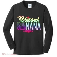 Blessed To Be Called Nana Kids Long Sleeve Shirt thumb 0