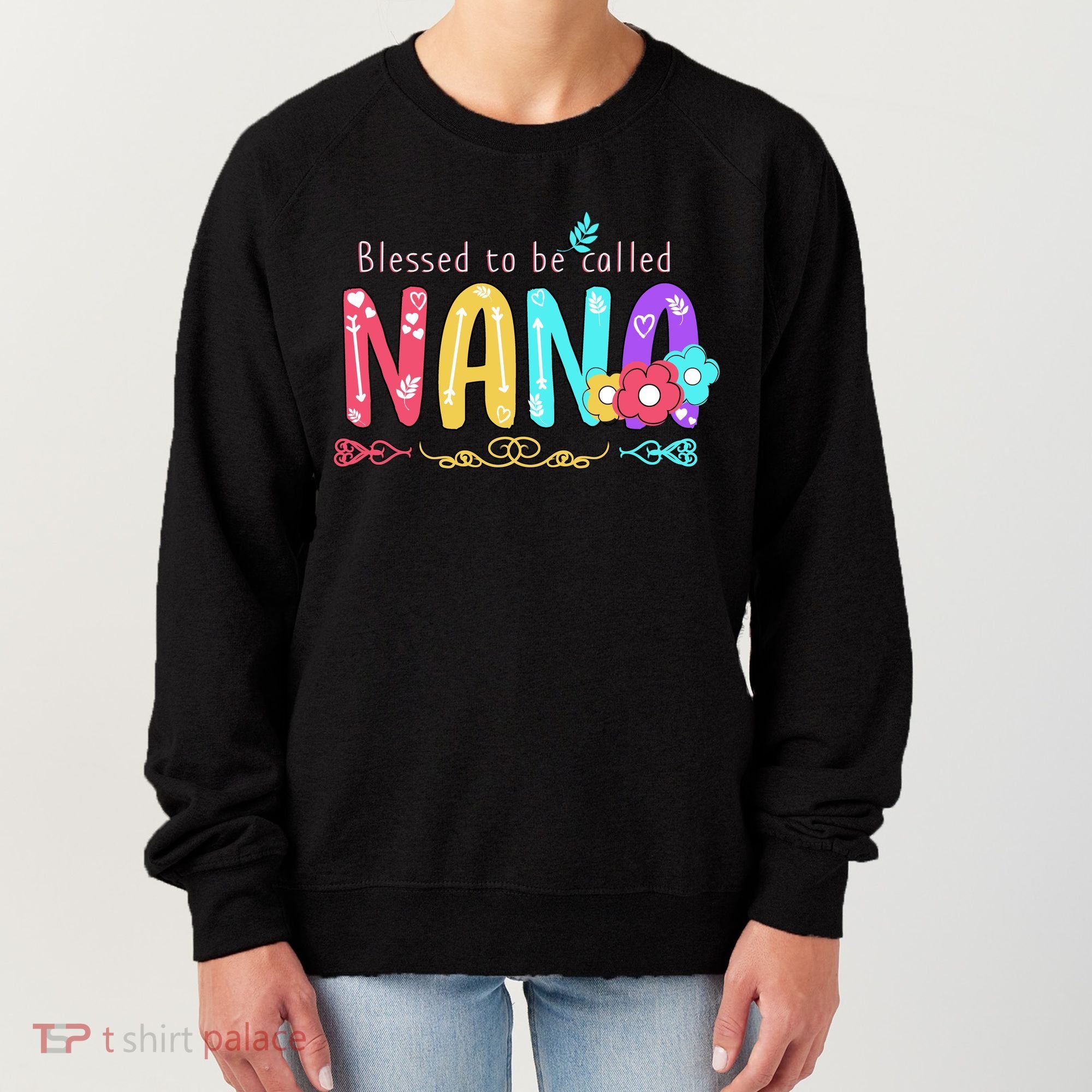 Blessed To Be Called Nana Cute Floral  Women's Sweatshirt