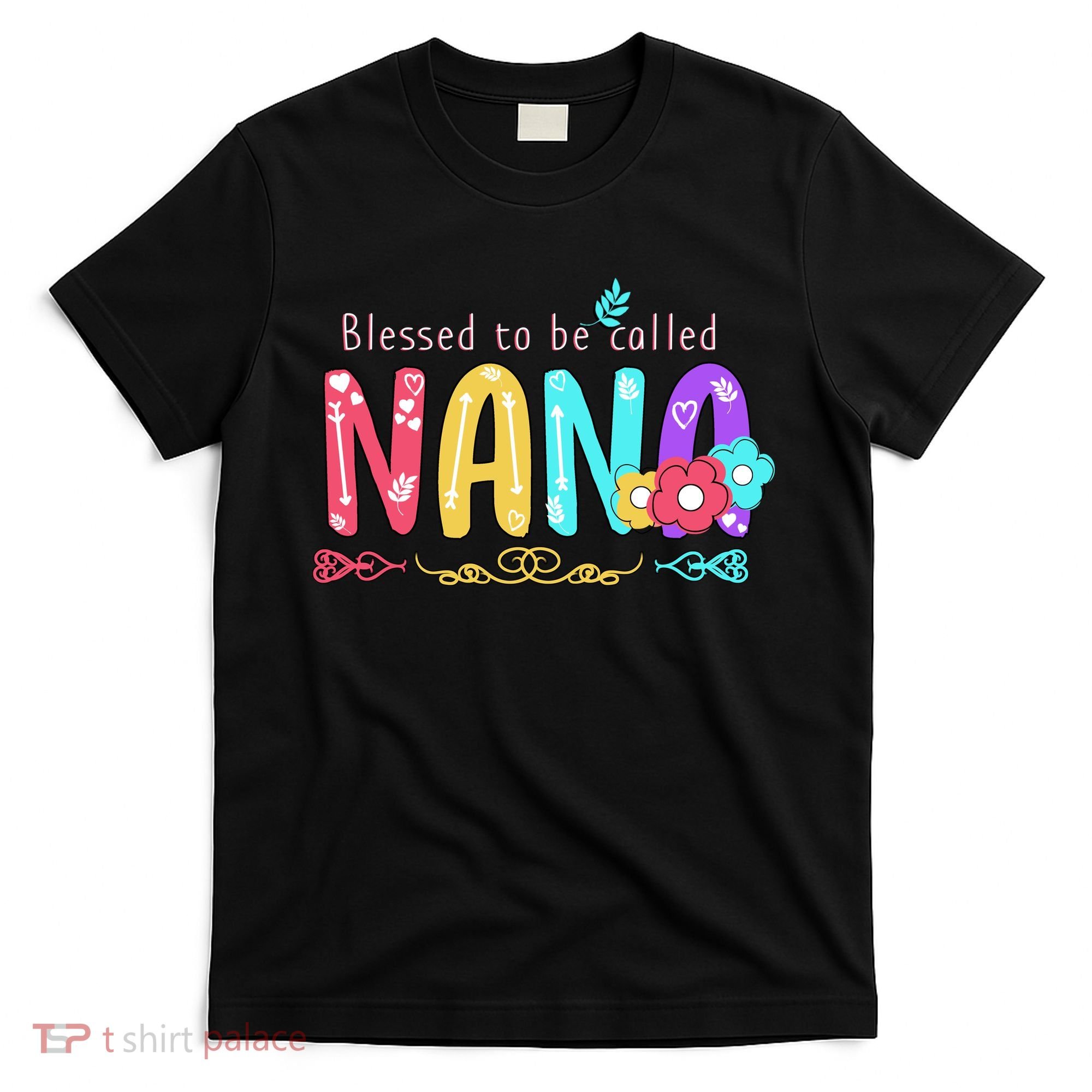 Blessed To Be Called Nana Cute Floral  T-Shirt