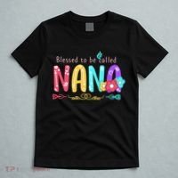 Blessed To Be Called Nana Cute Floral  T-Shirt thumb 5