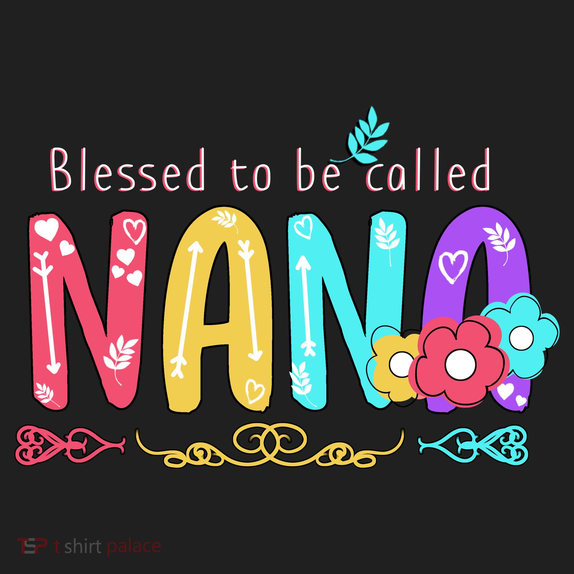 Blessed To Be Called Nana Cute Floral  Beanie