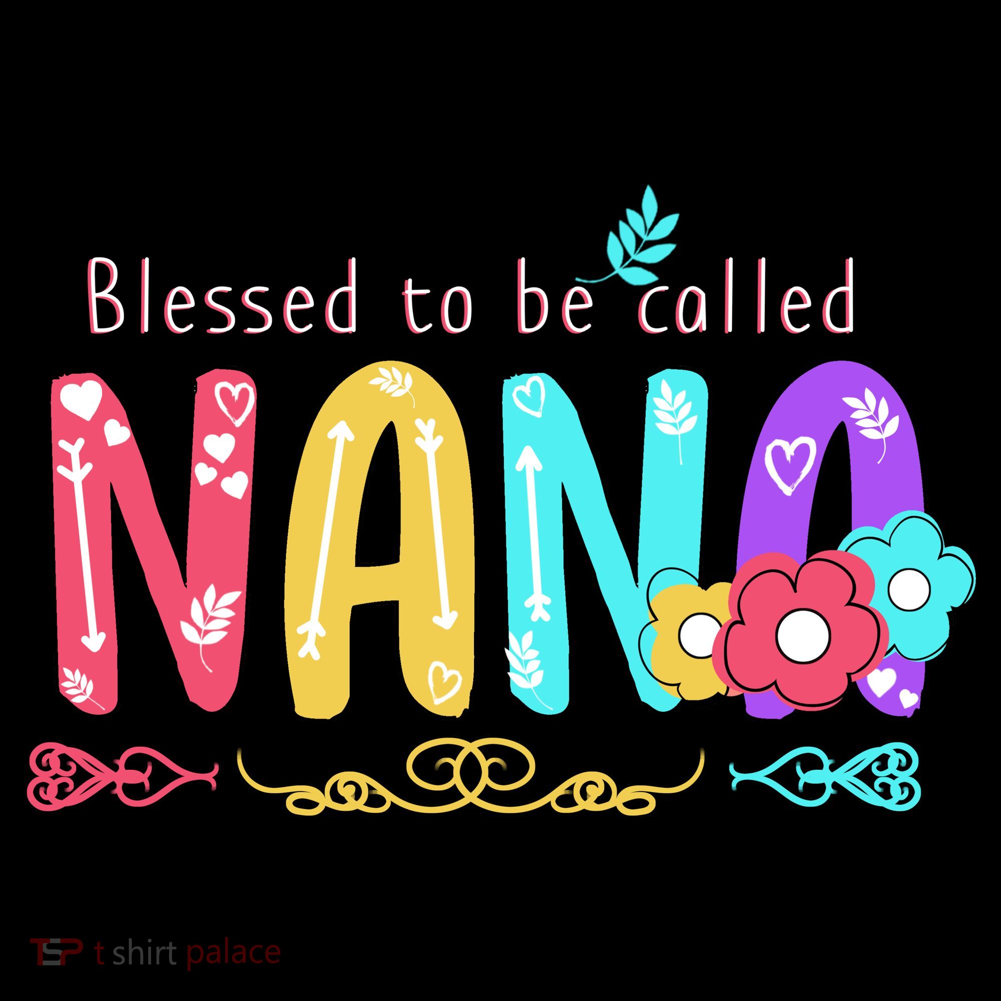 Blessed To Be Called Nana Cute Floral  Mousepad