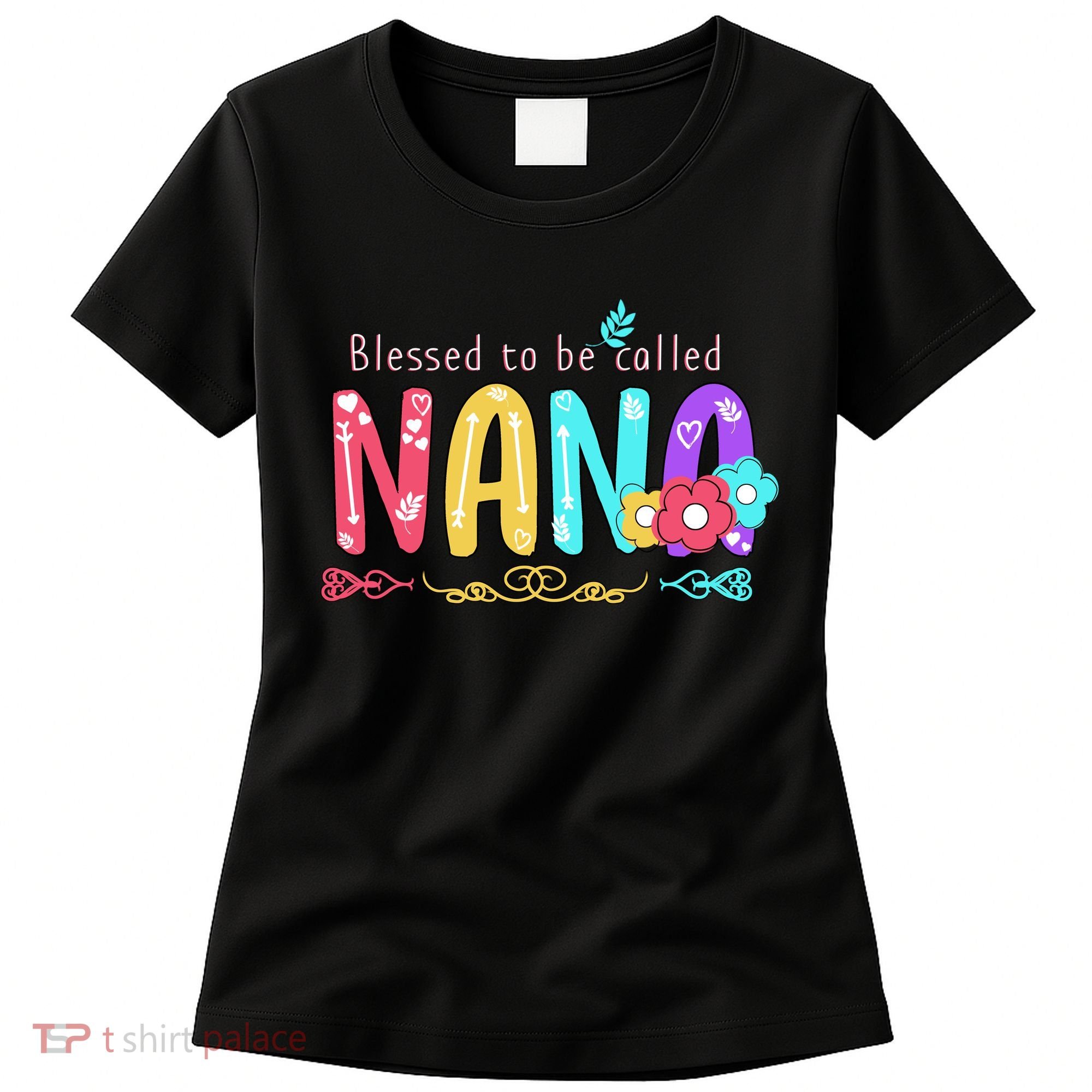 Blessed To Be Called Nana Cute Floral  Women's T-Shirt