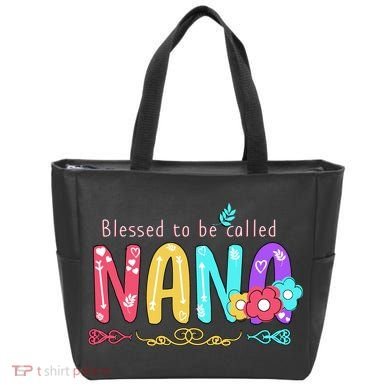 Blessed To Be Called Nana Cute Floral  Tote Bag