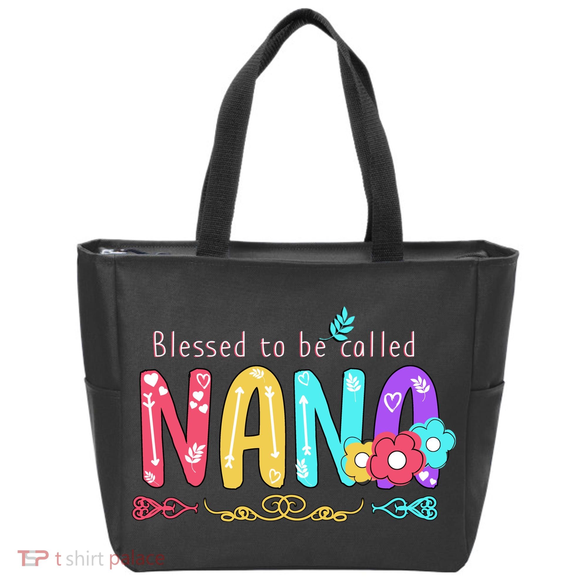 Blessed To Be Called Nana Cute Floral  Tote Bag