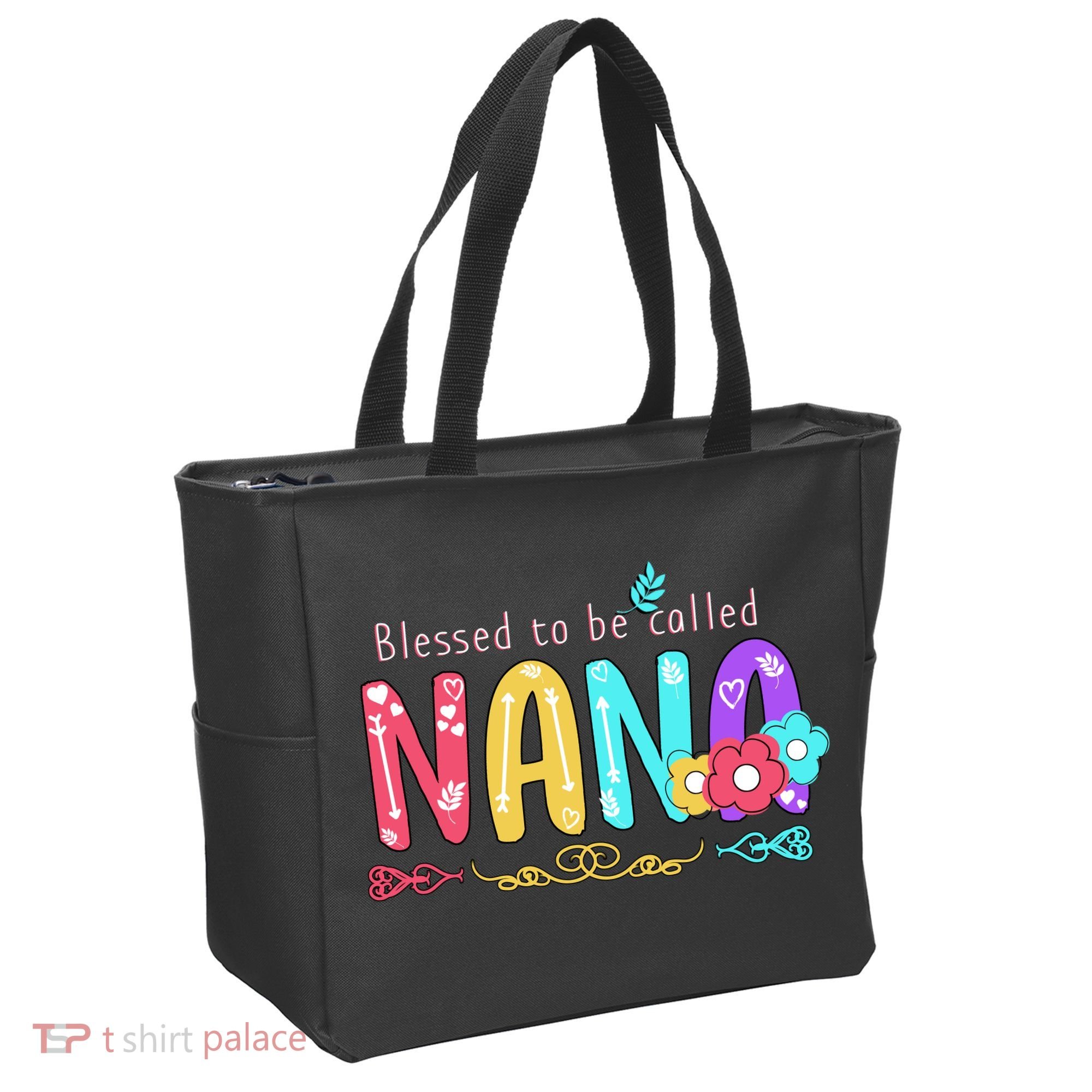 Blessed To Be Called Nana Cute Floral  Tote Bag