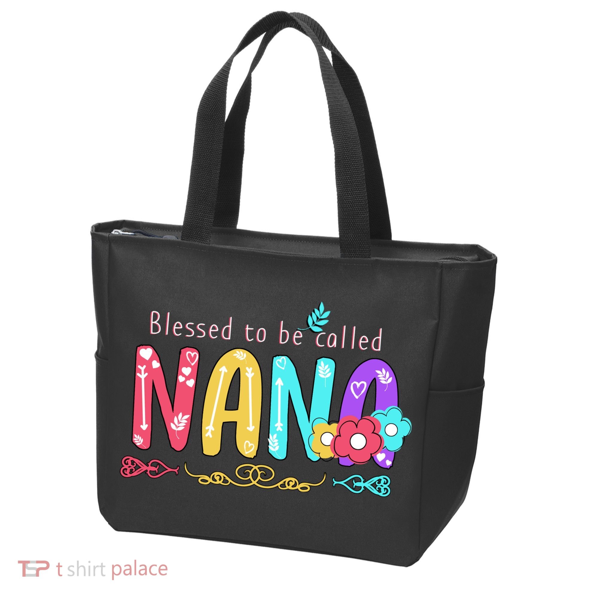 Blessed To Be Called Nana Cute Floral  Tote Bag
