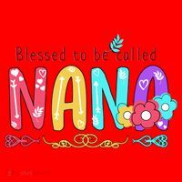 Blessed To Be Called Nana Cute Floral  Santa Hat thumb 1