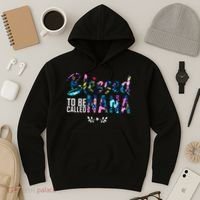 Blessed To Be Called Nana Flower Hoodie thumb 3