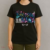 Blessed To Be Called Nana Flower T-Shirt thumb 4