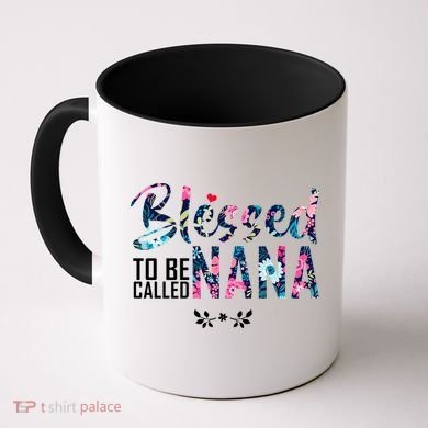 Blessed To Be Called Nana Flower Coffee Mug