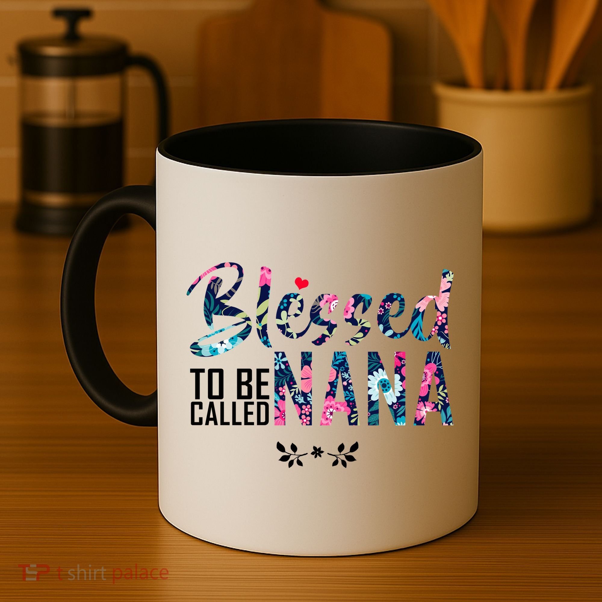 Blessed To Be Called Nana Flower Coffee Mug
