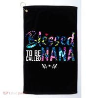 Blessed To Be Called Nana Flower Golf Towel thumb 0